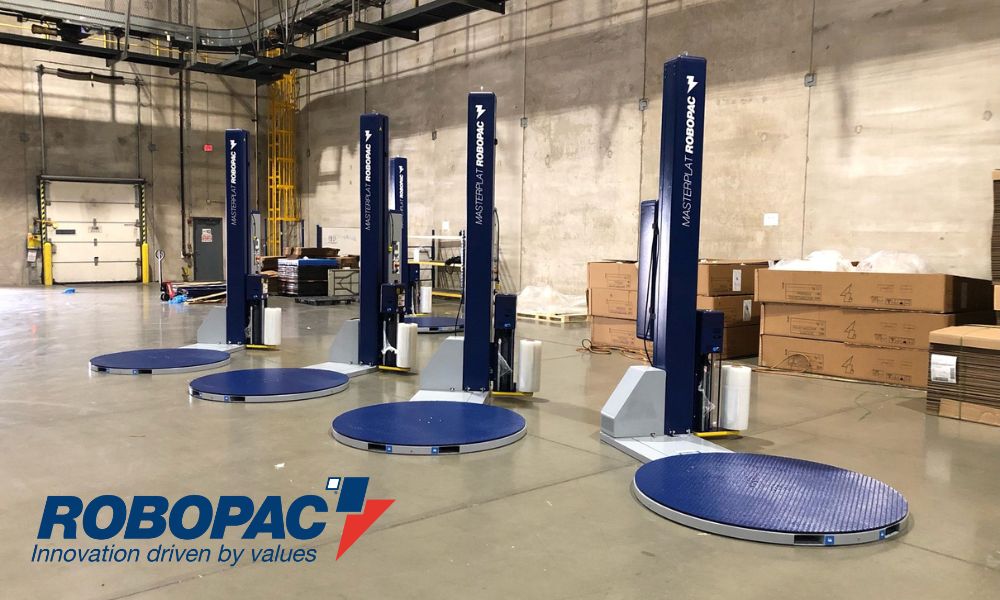 Máy quấn màng robopac  - Máy quấn màng dạng bàn xoay