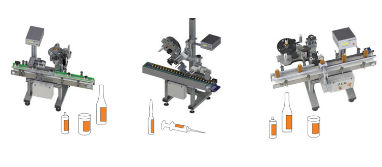 Máy dán nhãn decal COMPACT chai PET