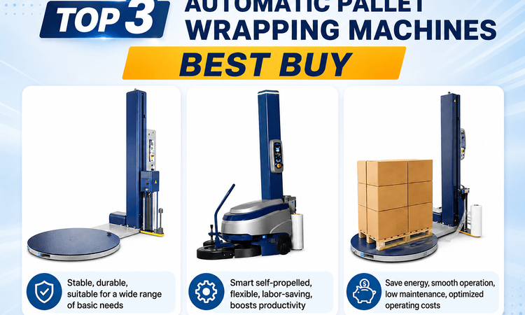 Top 3 Best Automatic Pallet Wrapping Machines to Buy in 2026